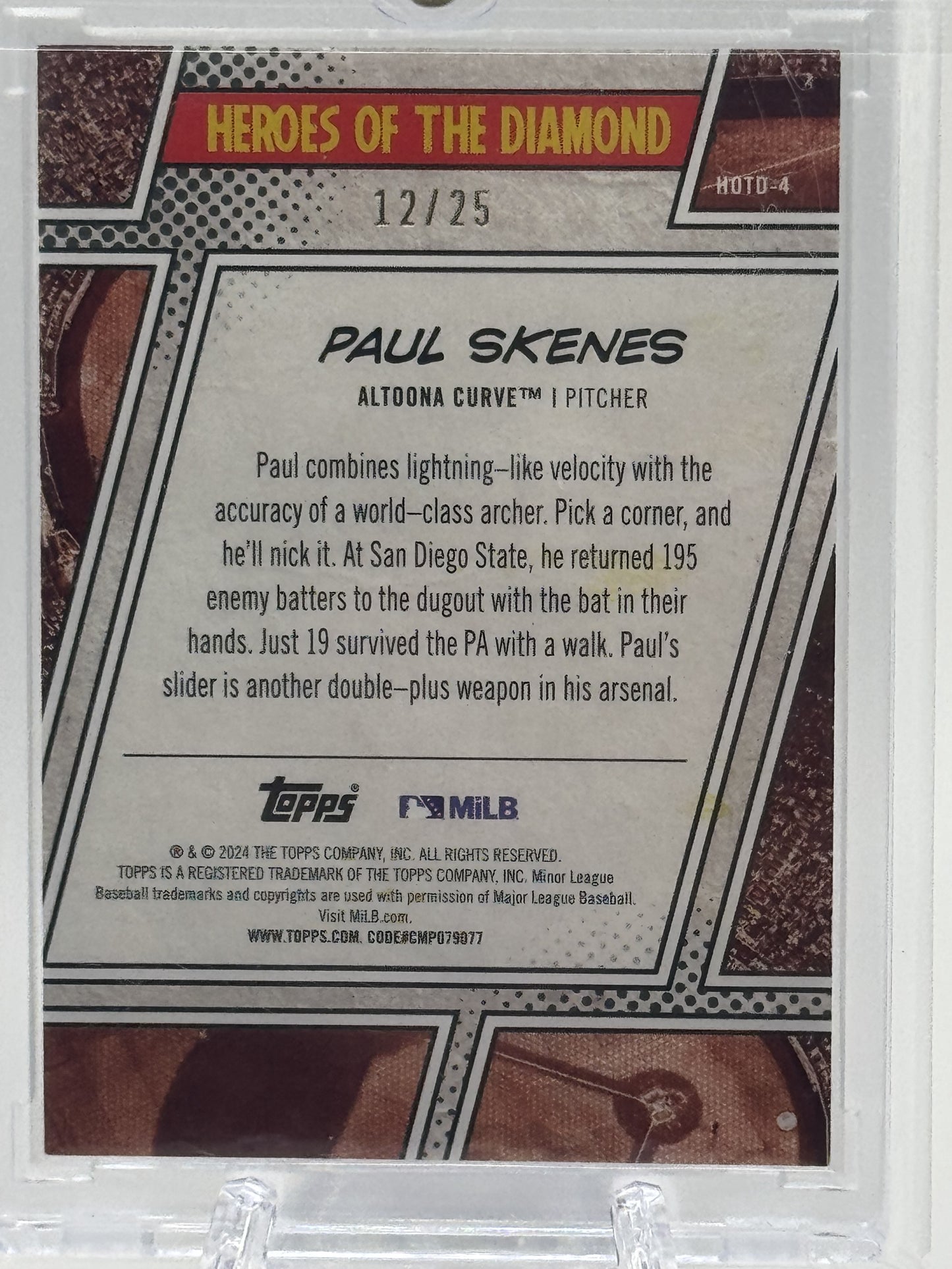 2024 Topps Pro Debut Paul Skenes card