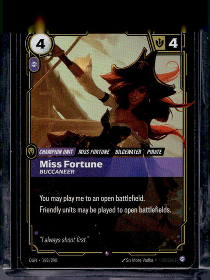 Riftbound Origins Miss Fortune Buccaneer