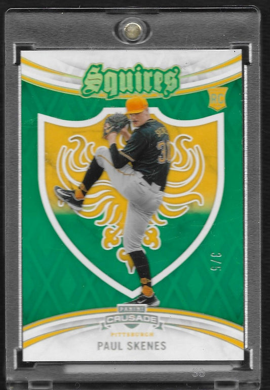2024 Panini Crusade #6 Paul Skenes Squires Green #/5