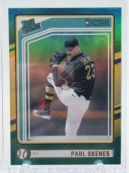 2024 Donruss #131 Paul Skenes Teal # 15/25
