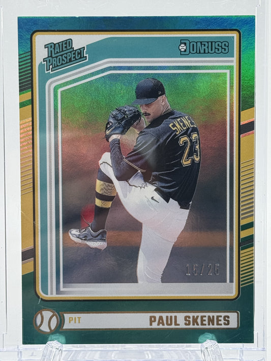 2024 Donruss #131 Paul Skenes Teal # 15/25