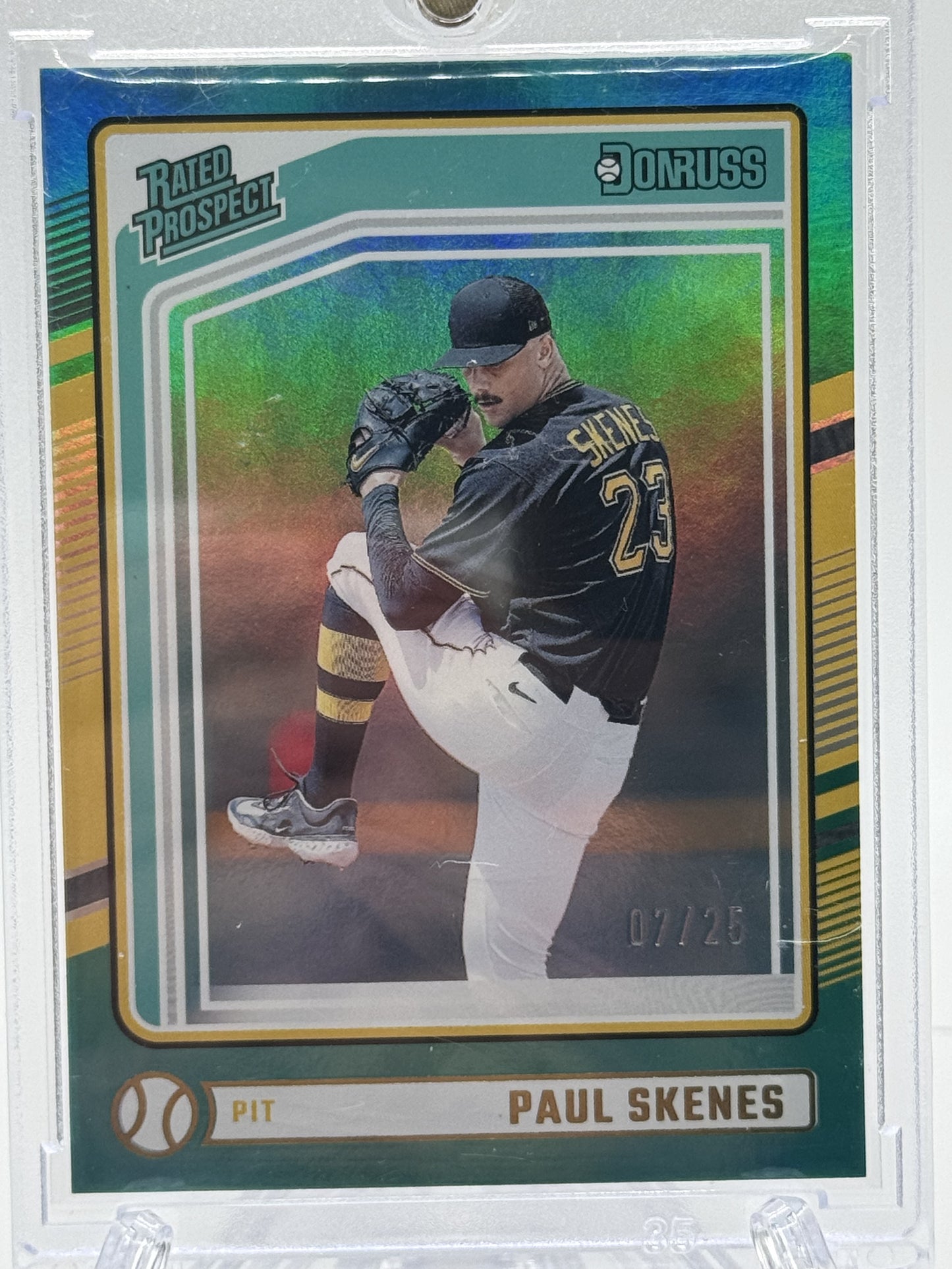 2024 Donruss #131 Paul Skenes Teal # 7/25