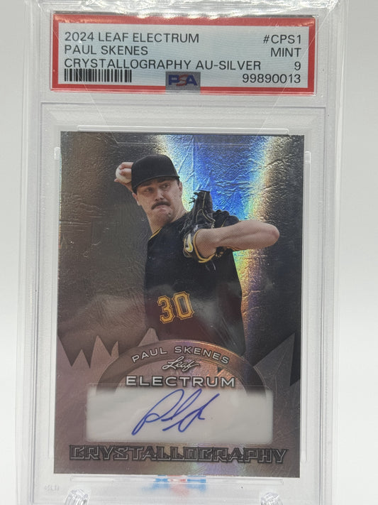 2024 Leaf Electrum #CPS1 Paul Skenes Crystallography AUTO Silver #/3