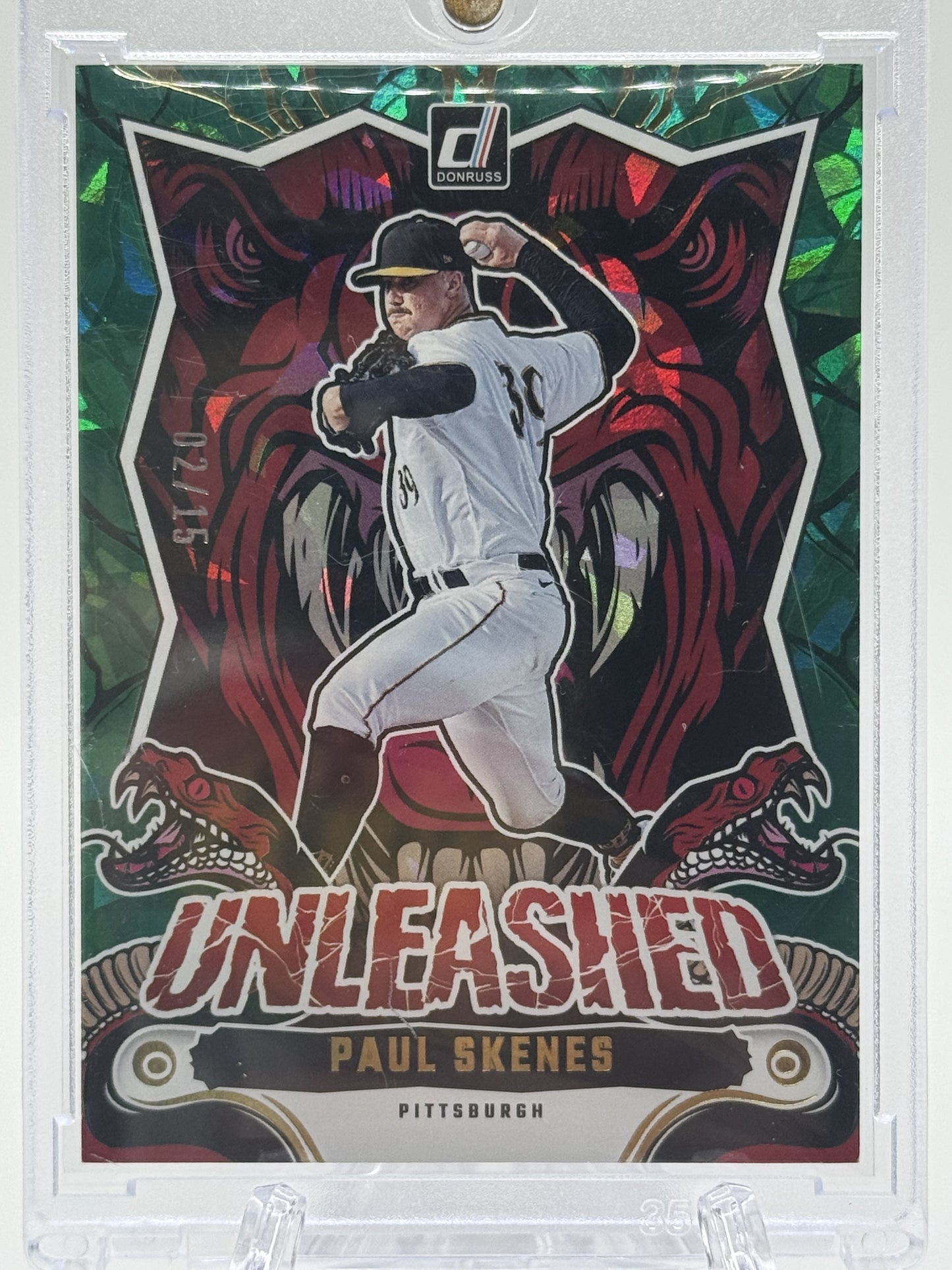 2024 Donruss #17 Paul Skenes Unleashed Green Ice #/15