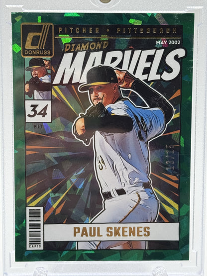 2024 Donruss #8 Paul Skenes Diamond Marvels Green Ice #/15