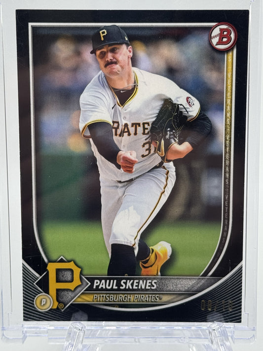 2025 Bowman #30 Paul Skenes Black # 8/10