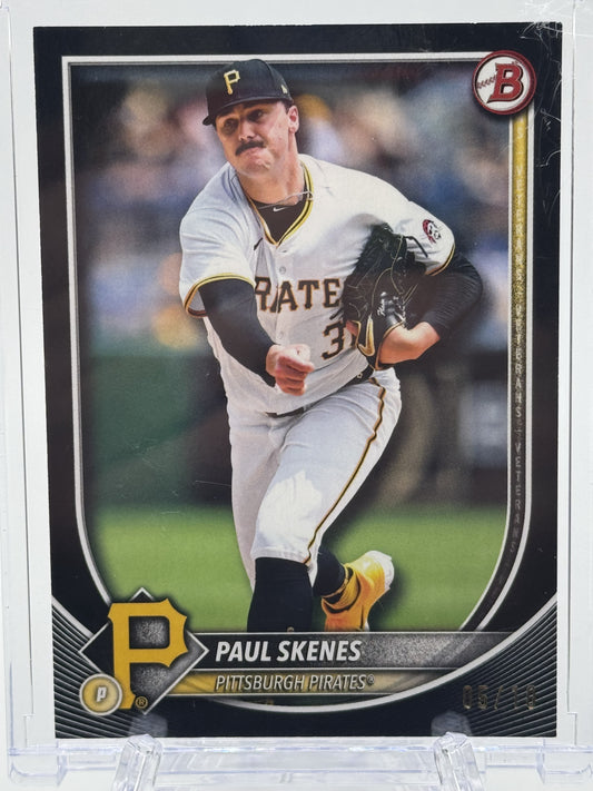 2025 Bowman #30 Paul Skenes Black # 5/10