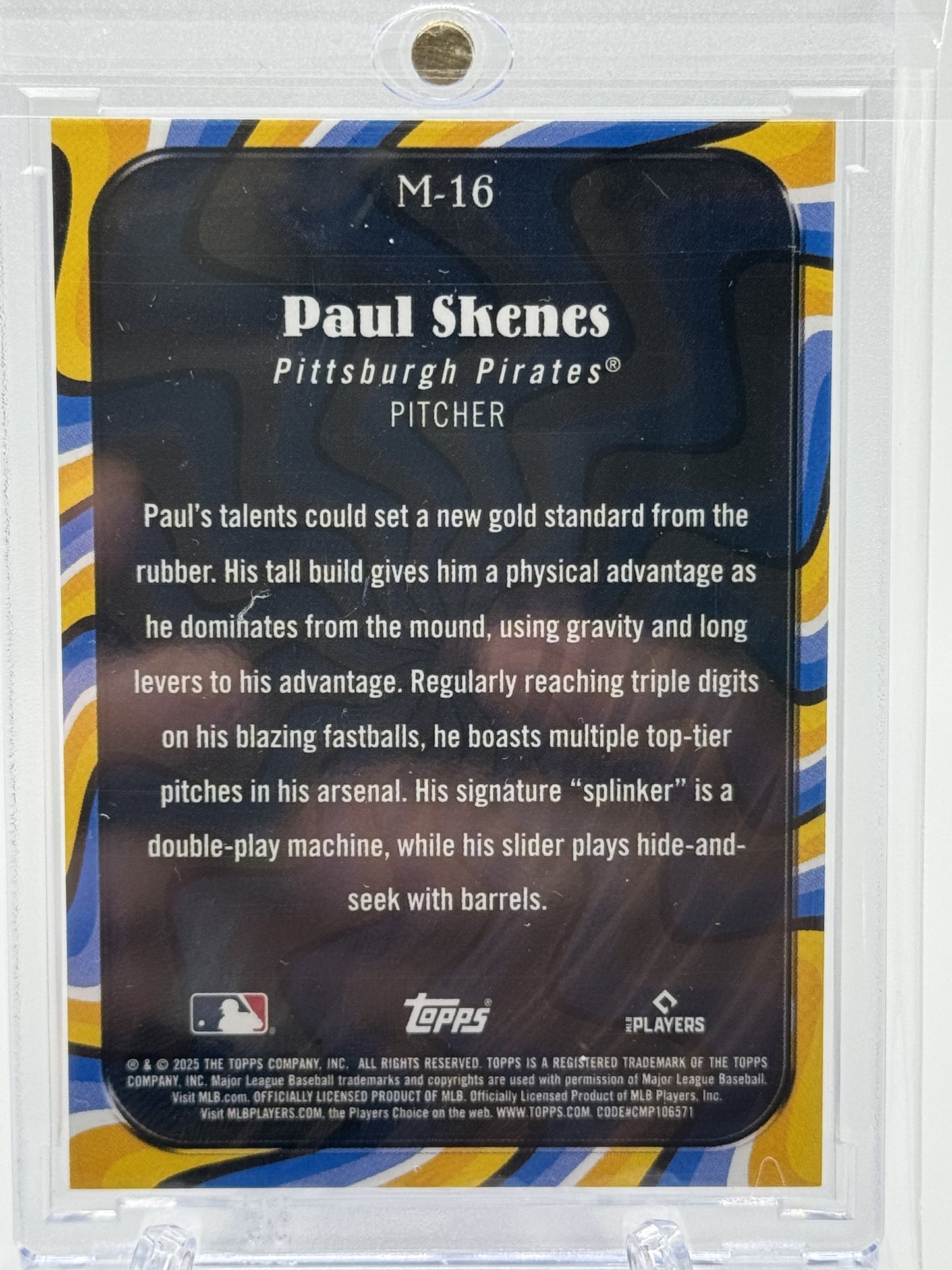 2025 Topps #M-16 Paul Skenes Mesmerized