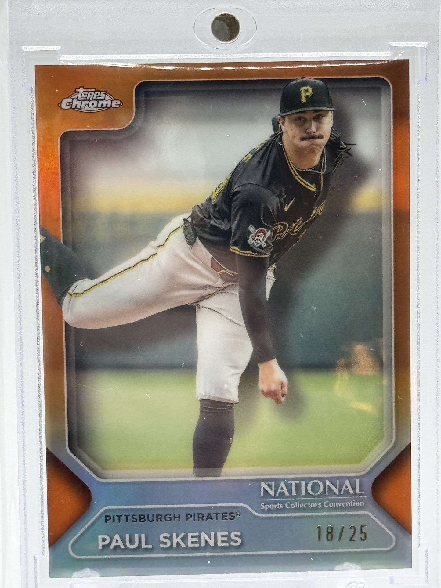 2025 Topps Chrome NSCC Wrapper Redemption Orange #MLB-21 Paul Skenes  #18/25
