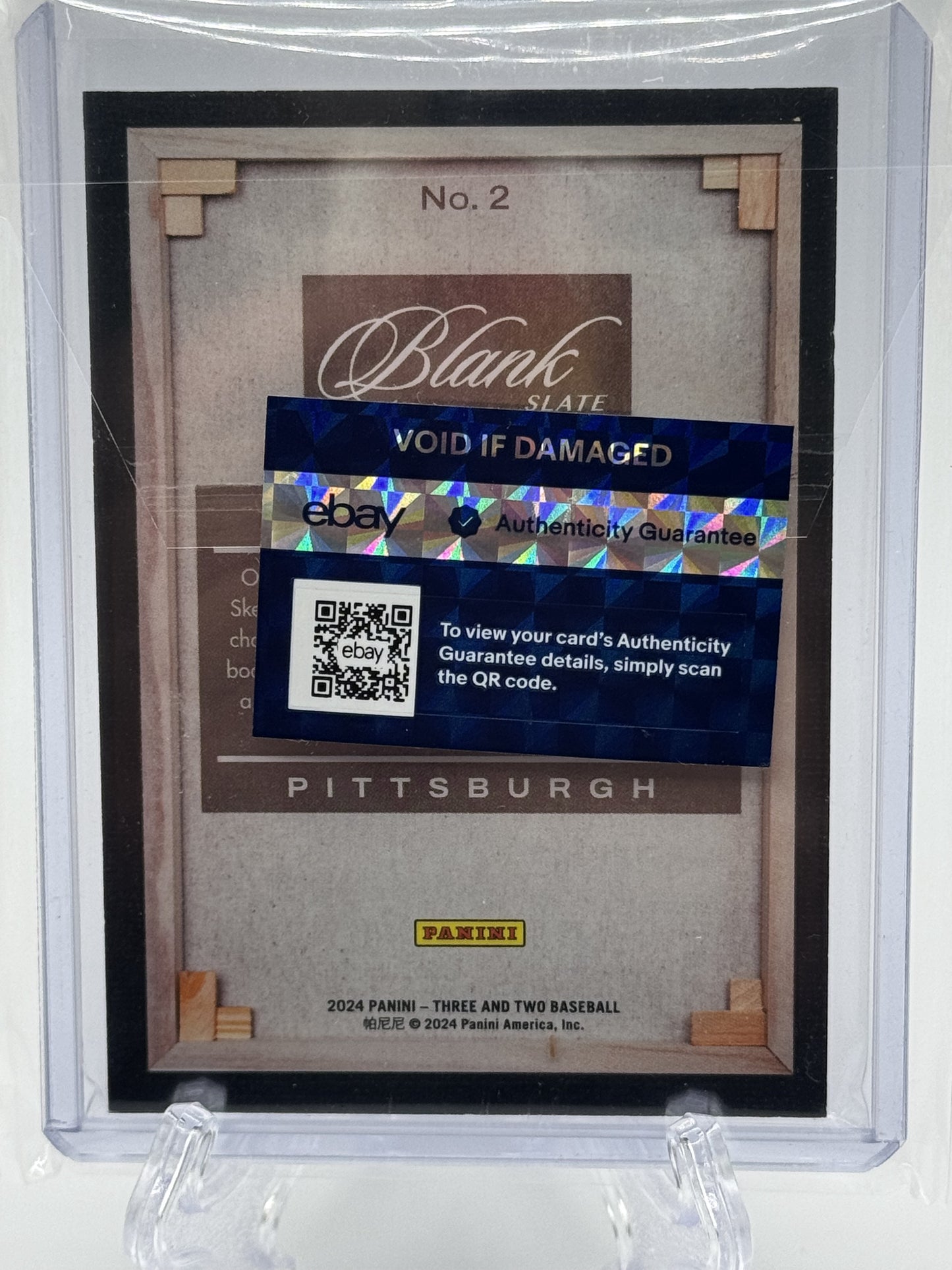 2024 Panini Three and Two #2 Paul Skenes Blank Slate