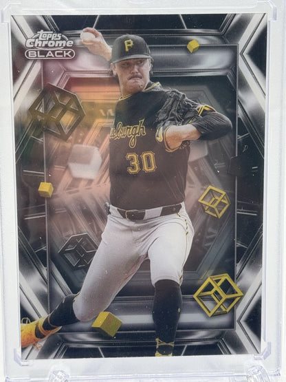 2025 Topps Chrome Black #DOD-18 Paul Skenes Depth of Darkness