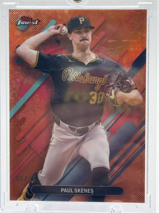 2025 Finest #234 Paul Skenes Orange # 6/15