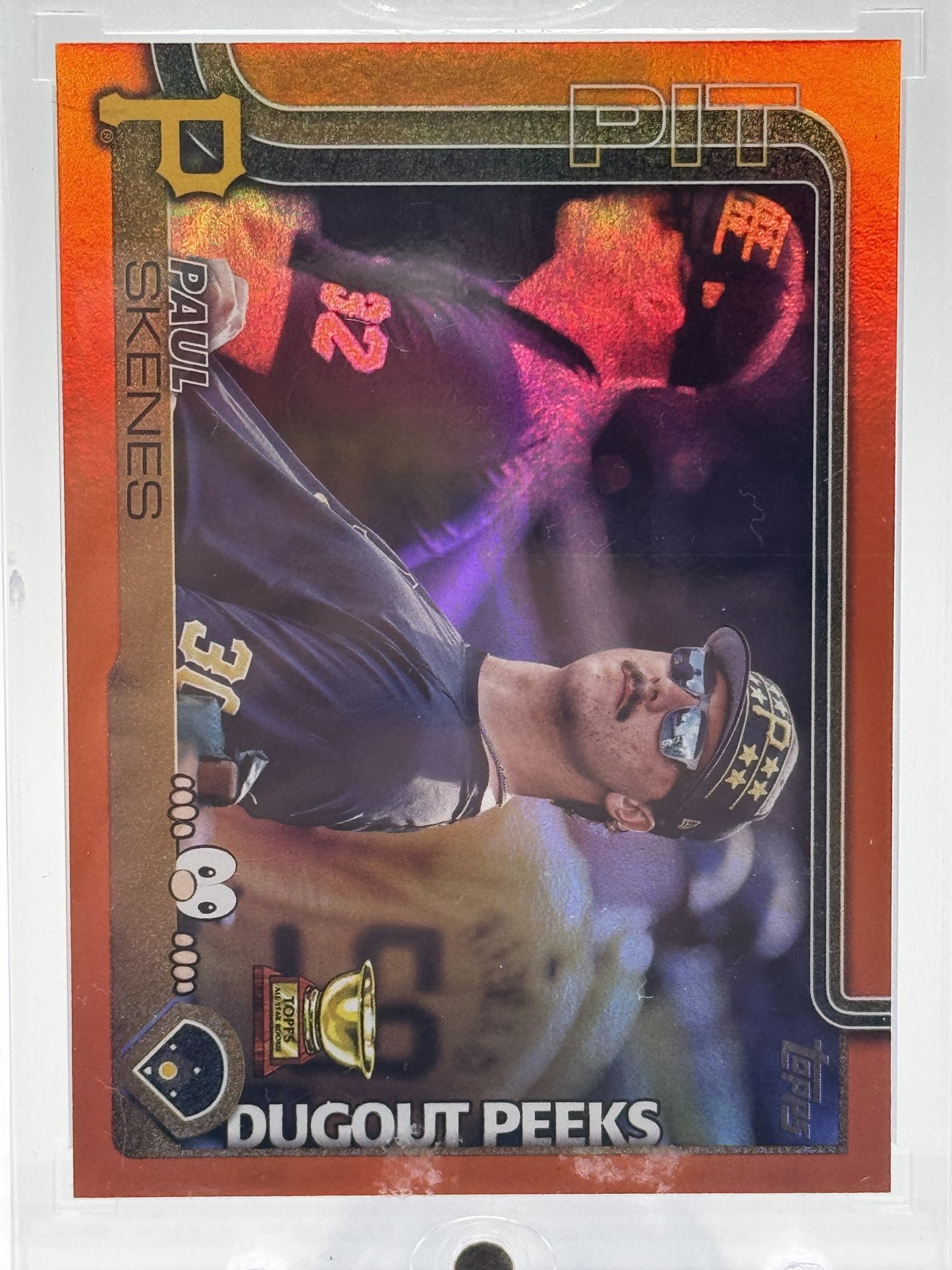 2025 Topps #DP-13 Paul Skenes Dugout Peeks Orange # 10/25