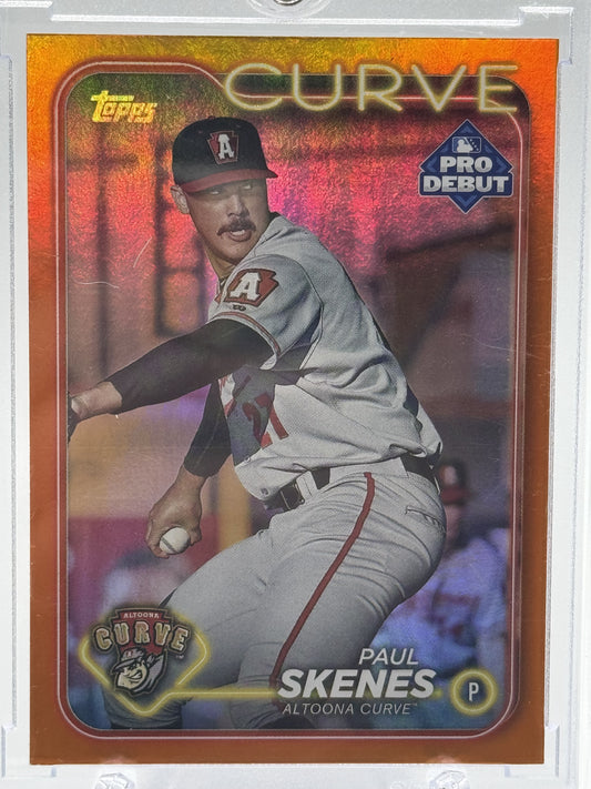 2024 Topps Pro Debut #PD-140 Paul Skenes Orange Foil #25/25 Bookend!
