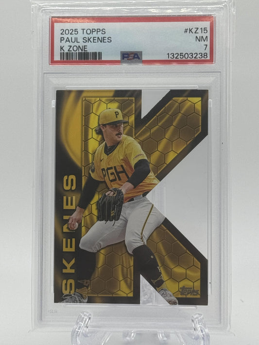 2025 Topps KZ-15 Paul Skenes K Zone Die Cuts PSA 7