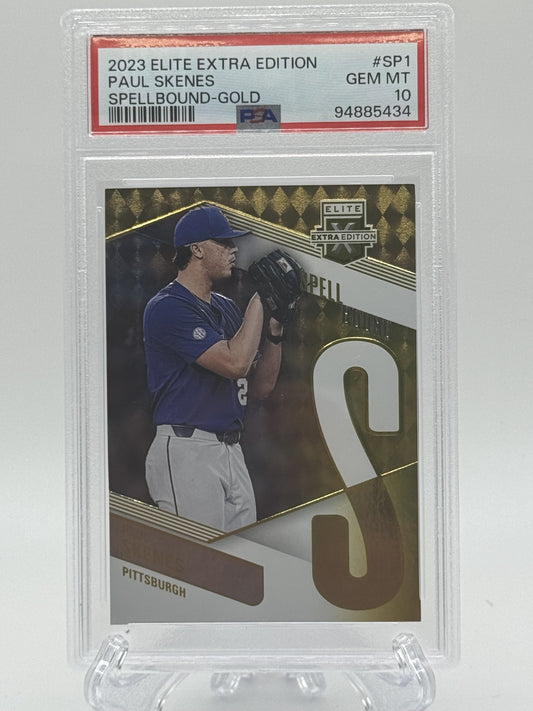 2023 Panini Elite Extra Edition Skenes Spellbound Gold 7