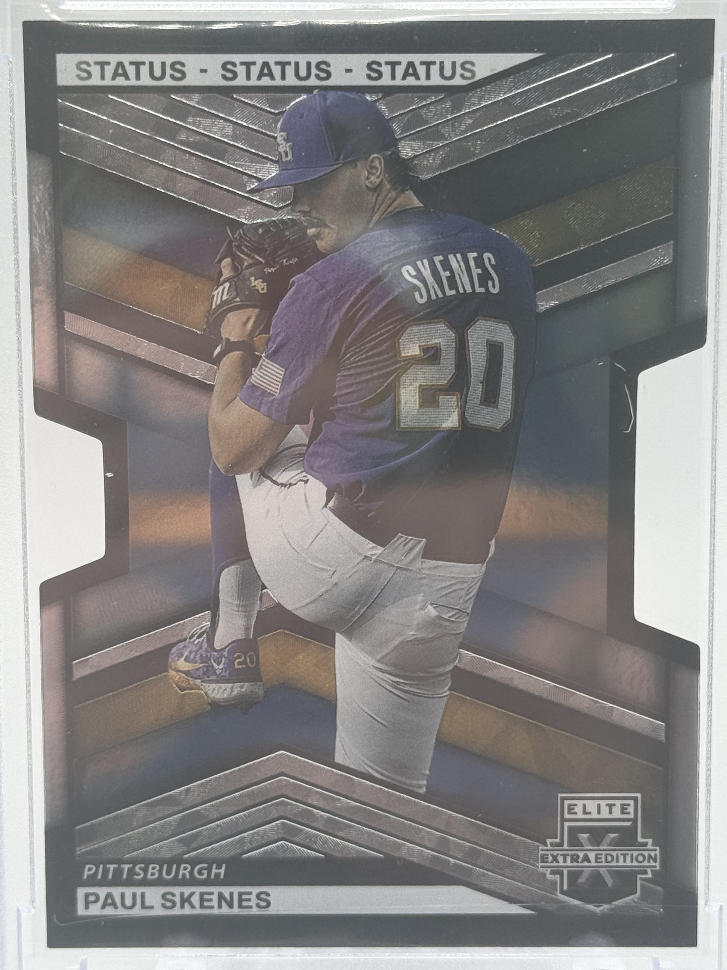 2023 Panini Elite Extra Edition #7 Paul Skenes Status Die Cut # 4/20