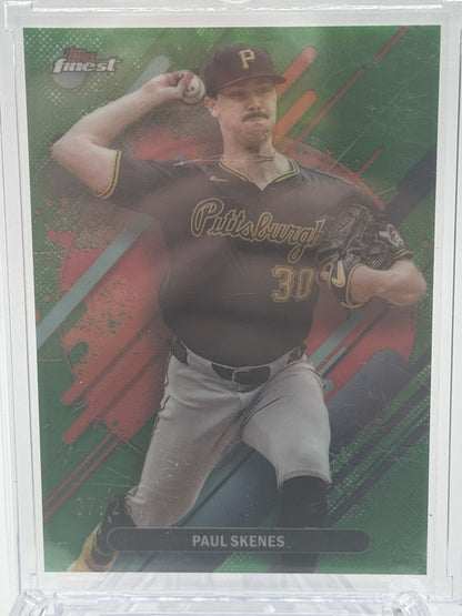 2025 Finest #234 Paul Skenes Green Refractor # 07/25