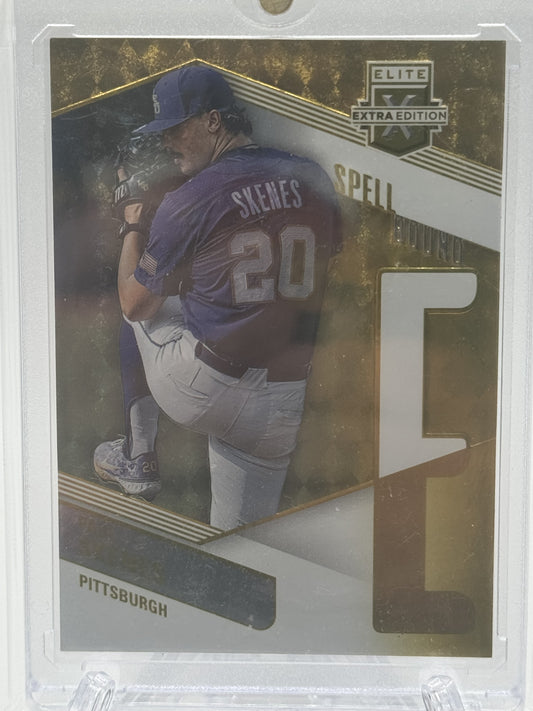 2023 Panini Elite Extra Edition #SP-5 Paul Skenes Spellbound Gold # 1/10