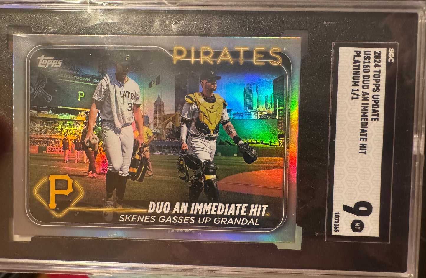 2024 Topps Update #US160 Paul Skenes Platinum  SGC 9